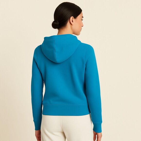 adidas | Women’s Turquoise Embroidered Logo Hooded Sweatshirt Size XS | EUC - Picture 2 of 10